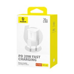 BASEUS 220V 20W, USB-C, GaN5s white – P10162503213-00 ΑΞΕΣΟΥΑΡ - 2