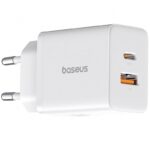 Ο φορτιστής Baseus διαθέτει δύο θύρες USB-Α και Type-C