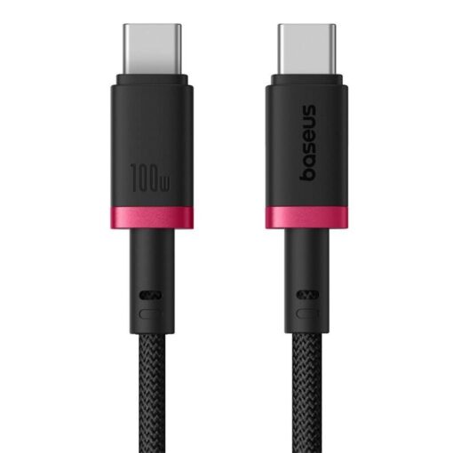 BASEUS Cable Type-C – Type-C, 1m, 100W, Dura Series black+red – P10377803U01-01 DATA CABLES DATA CABLES 9