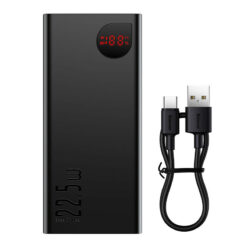 BASEUS Power Bank 10000 mAh 22.5W, Adaman Metal /black/ – PPAD070001 POWER BANK Power Bank