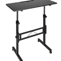 BRATECK γραφείο FWS10-6 με ρυθμιζόμενο ύψος & ροδάκια, 800x400x710~1110mm, μαύρο Αναλώσιμα - Είδη Γραφείου Αναλώσιμα - Είδη Γραφείου
