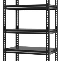 HOME USE μεταλλική ραφιέρα HUH-0248 με 5 ράφια, 90x40x183cm, μαύρη Αναλώσιμα - Είδη Γραφείου Αναλώσιμα - Είδη Γραφείου