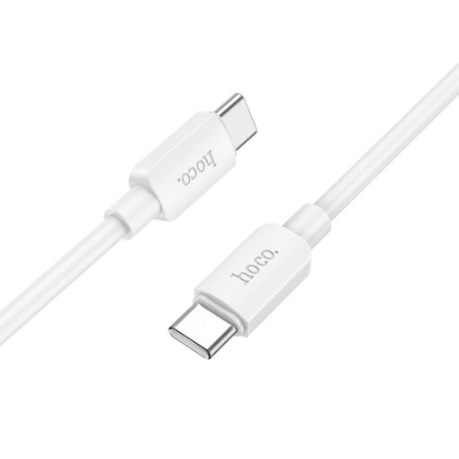 Hoco X96 Cable USB C to USB C 3A 60W 1m white DATA CABLES DATA CABLES