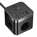και 4 υποδοχές USB (2xUSB-A + 2xUSB-C) για φόρτιση συσκευώνΠροσφέρει ευελιξία ως προς την σύνδεση συσκευών AC και USB