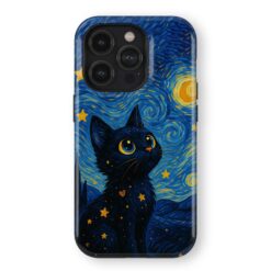 Θήκη Samsung για Όλα τα μοντέλα 3D Design Με Σχέδιο Kitty Starry Night (Κωδ:1177) B2B B2B 2