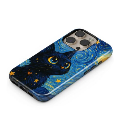 Θήκη Samsung για Όλα τα μοντέλα 3D Design Με Σχέδιο Kitty Starry Night (Κωδ:1177) B2B B2B 3