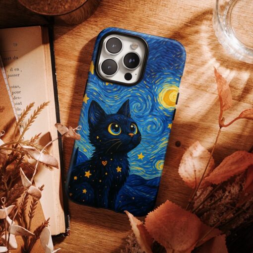 Θήκη Samsung για Όλα τα μοντέλα 3D Design Με Σχέδιο Kitty Starry Night (Κωδ:1177) B2B B2B 6