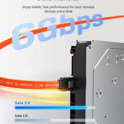 CABLETIME καλώδιο SATA III CT-SATA3, 6Gbps, 0.50m, πορτοκαλί Εσωτερικά PC SATA 2
