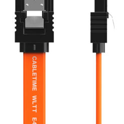 CABLETIME καλώδιο SATA III CT-SATA3, 6Gbps, 0.50m, πορτοκαλί Εσωτερικά PC SATA